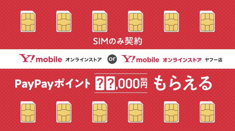 5のつく日 日曜日 はワイモバイルのsimのみ契約がお得 Paypayもらえる スマギア